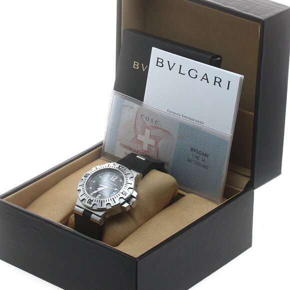 BVLGARI Diagono Scuba SD42S Date black Dial Automatic Men&#039;s Watch_884861 - Picture 1 of 7